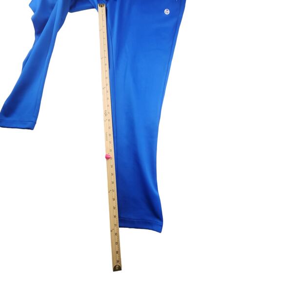 Sergio Tacchini Tracksuit Mens XL Blue White Striped Full Zip Pockets Royal Blue - Picture 11 of 12